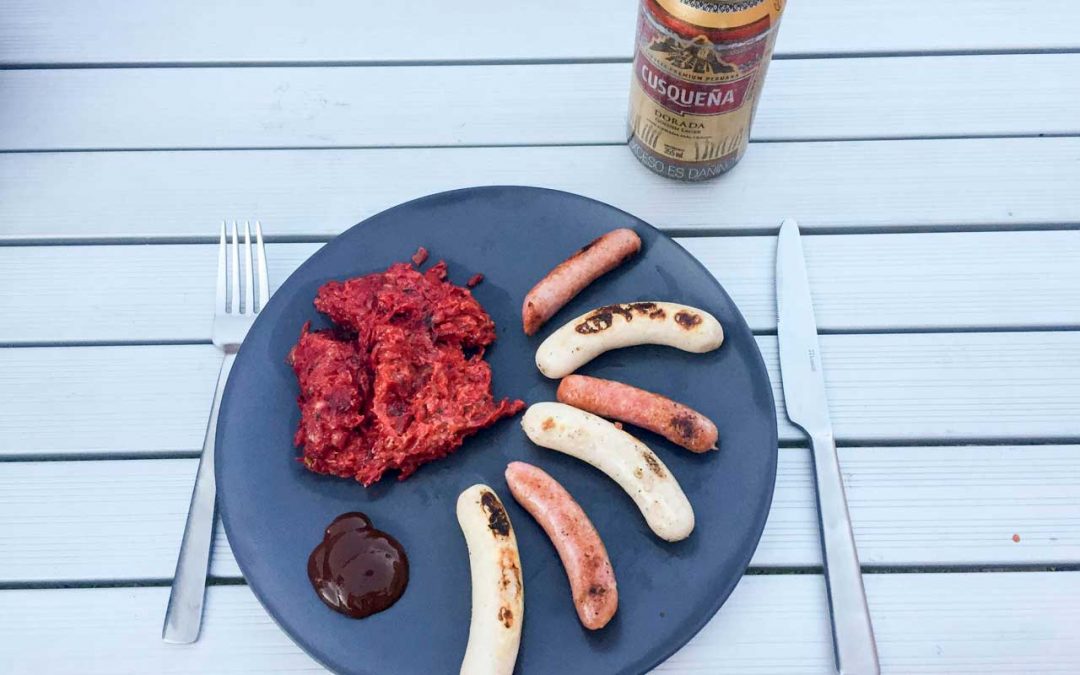 Randenauflauf mit Blauschimmelkäse